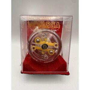 Vintage Yomega The Yo-Yo With A Brain Clear Yellow Display Case USA Toy Yoyo